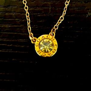 Coach Women's Signature Stone Pendant Necklace